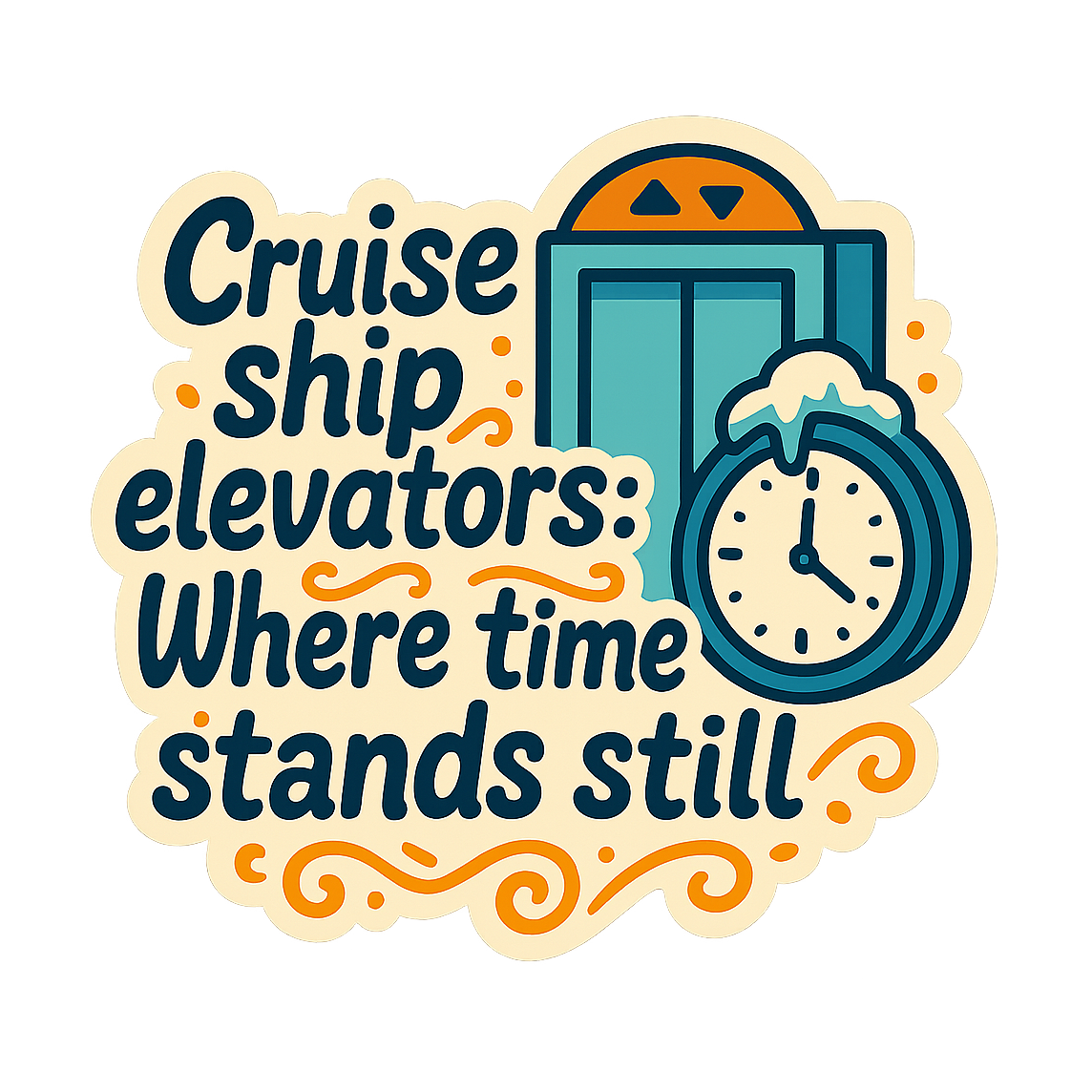 Time Stands Still Elevators - Bordered Artwork