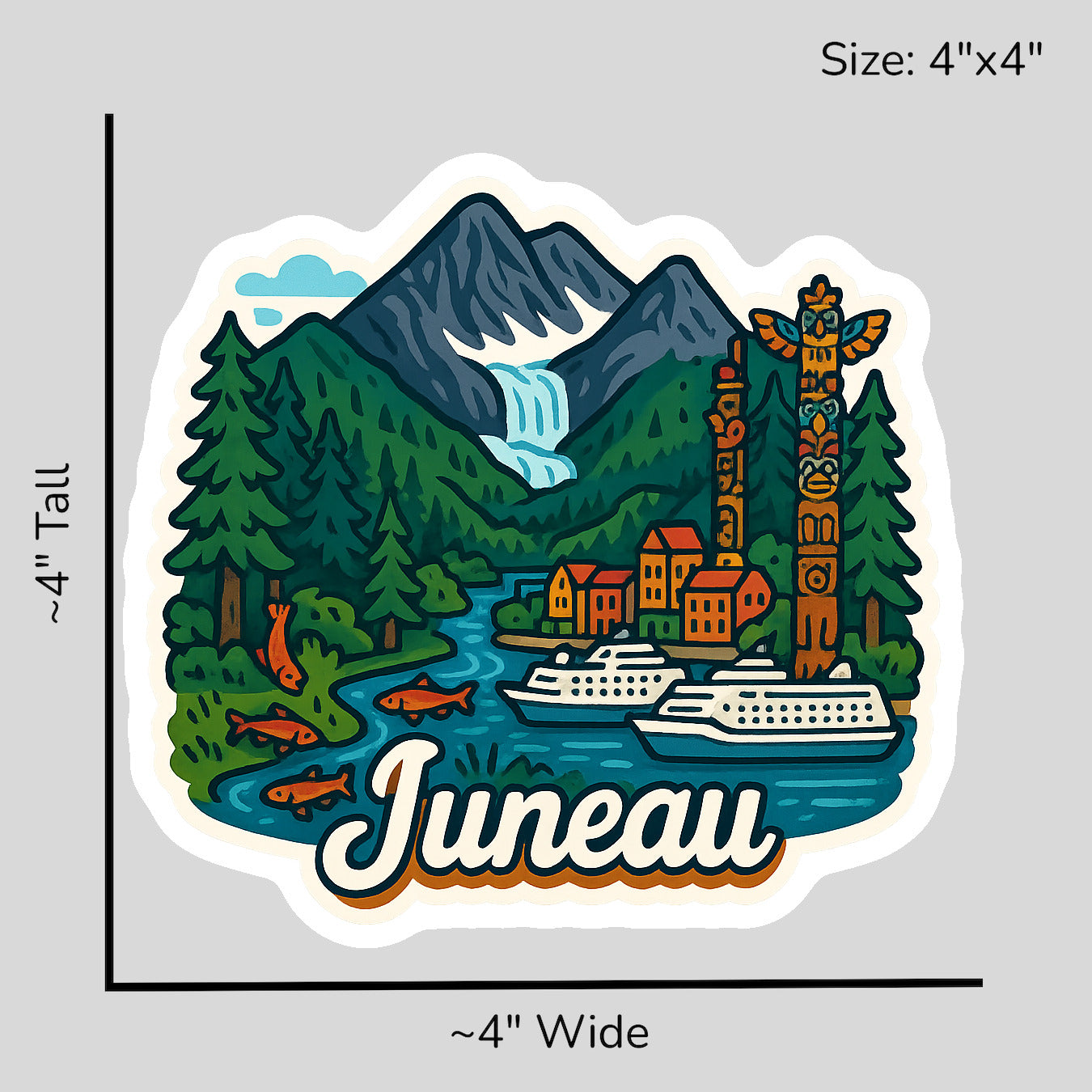 Juneau Wilderness - Size Reference Mockup