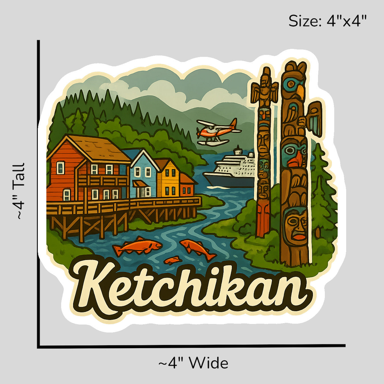 Scenic Ketchikan - Size Reference Mockup