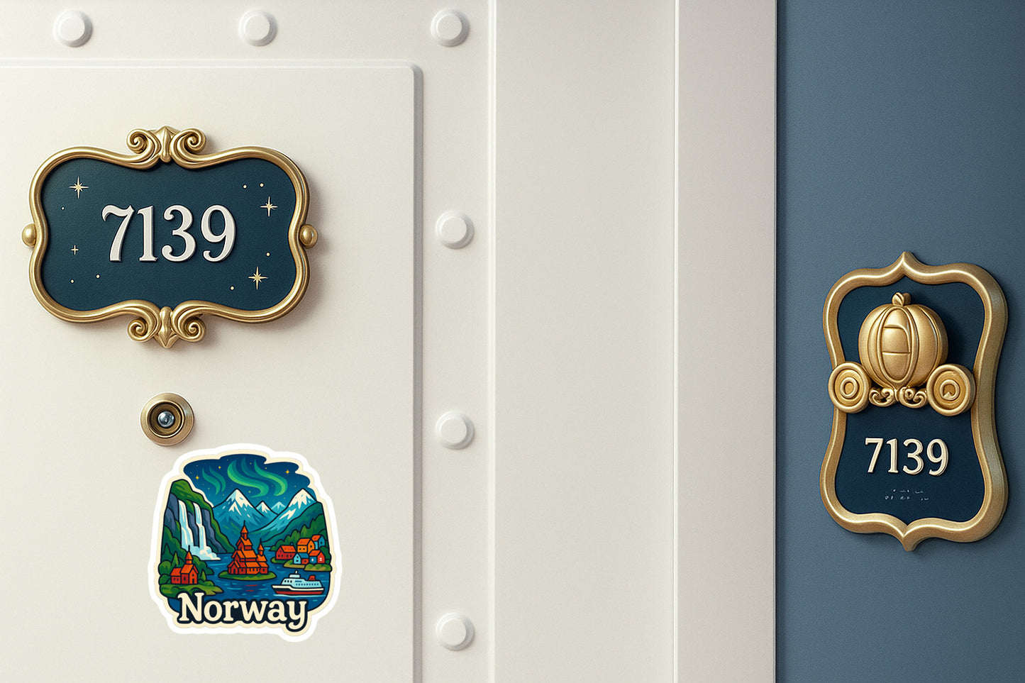 Norwegian Fjords Majesty - Door Style 2 Mockup