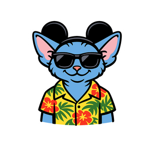 Magic Devon Rex - Bordered Artwork