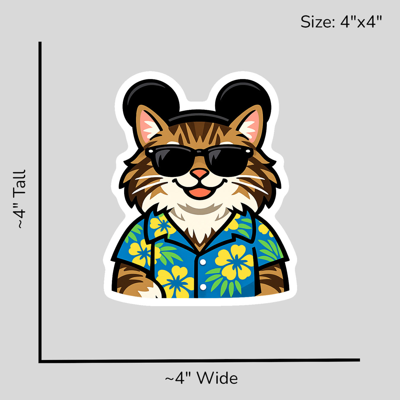 Magic Norwegian Forest Cat - Size Reference Mockup