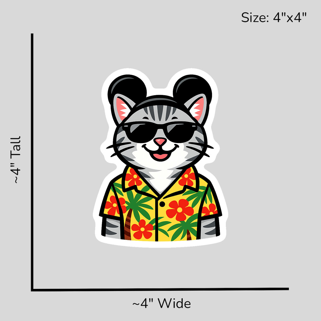 Magic American Shorthair - Size Reference Mockup