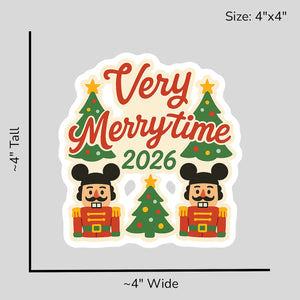 Very Merry Christmastime 2026 - Size Reference Mockup