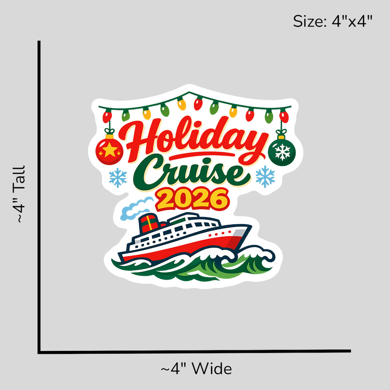 Holiday Cruise 2026 - Size Reference Mockup