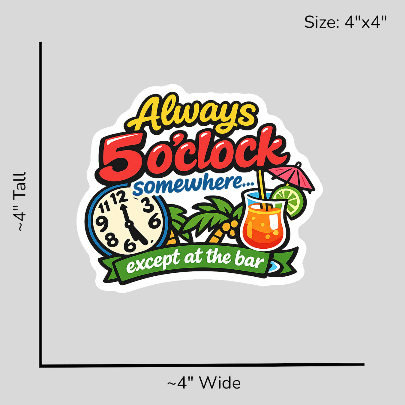 Cruise Ship Time - Size Reference Mockup