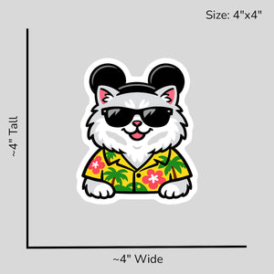Magic Persian Cat - Size Reference Mockup