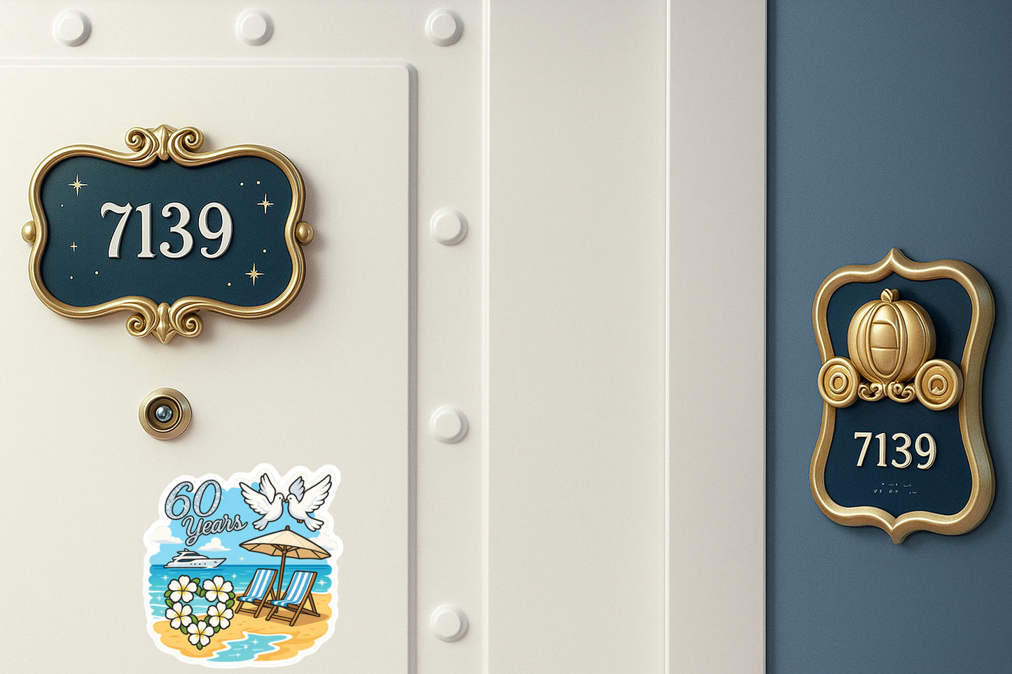 60 Diamond Years - Door Style 2 Mockup