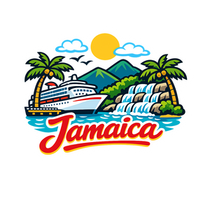 Island Vibes Jamaica - Bordered Artwork