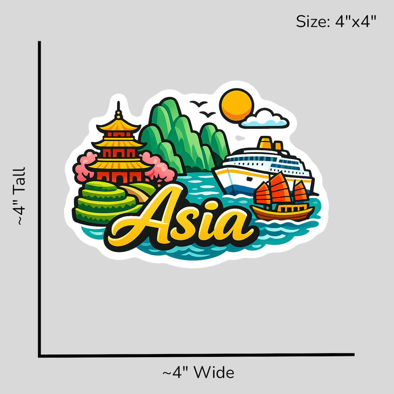 Exotic Asia Pacific - Size Reference Mockup