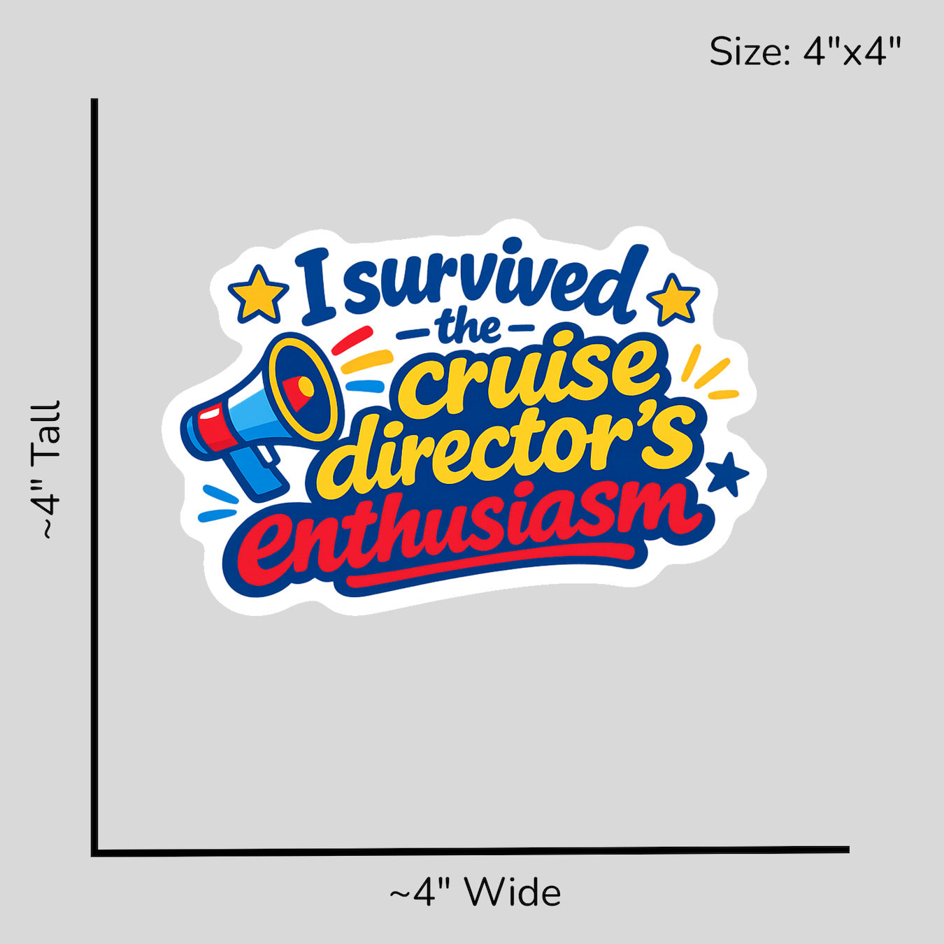 Enthusiasm Survivor - Size Reference Mockup