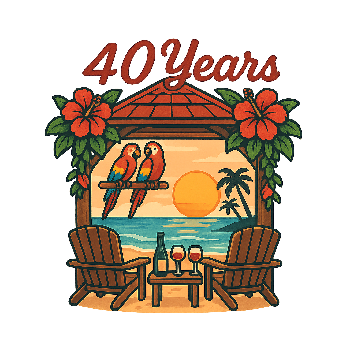 40 Ruby Years - Bordered Artwork
