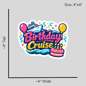 Birthday Cruise - Size Reference Mockup