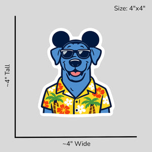 Magic Blue Great Dane - Size Reference Mockup