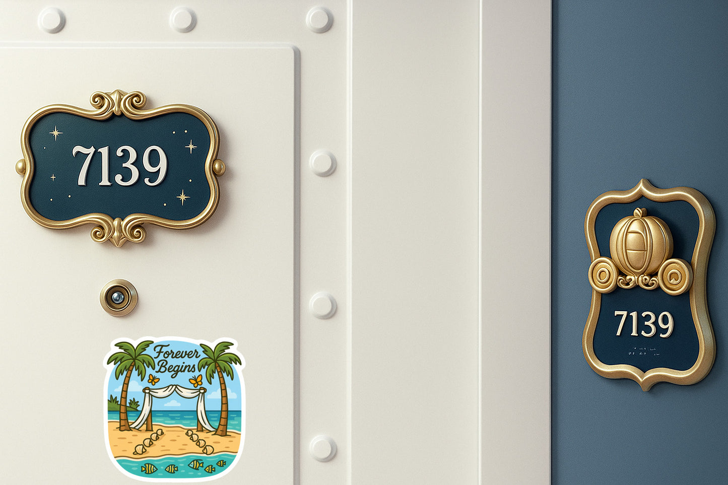 Beach Wedding Bliss - Door Style 2 Mockup