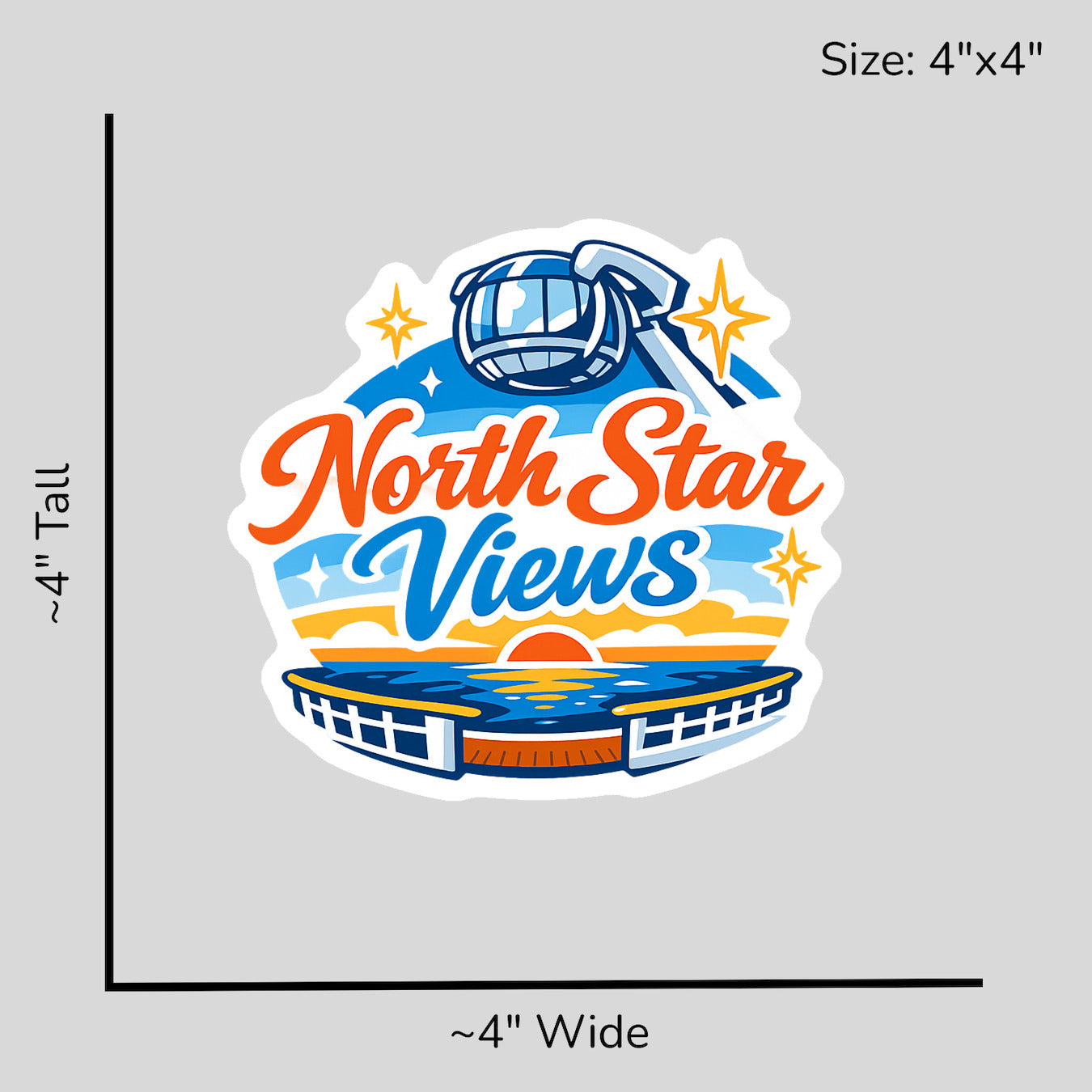 North Star Views - Size Reference Mockup