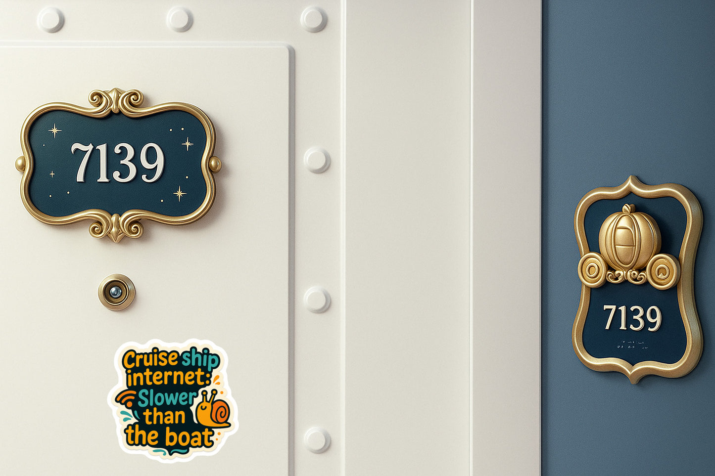 Slower Than Boat Internet - Door Style 2 Mockup