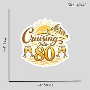 Cruising Into 80 - Size Reference Mockup