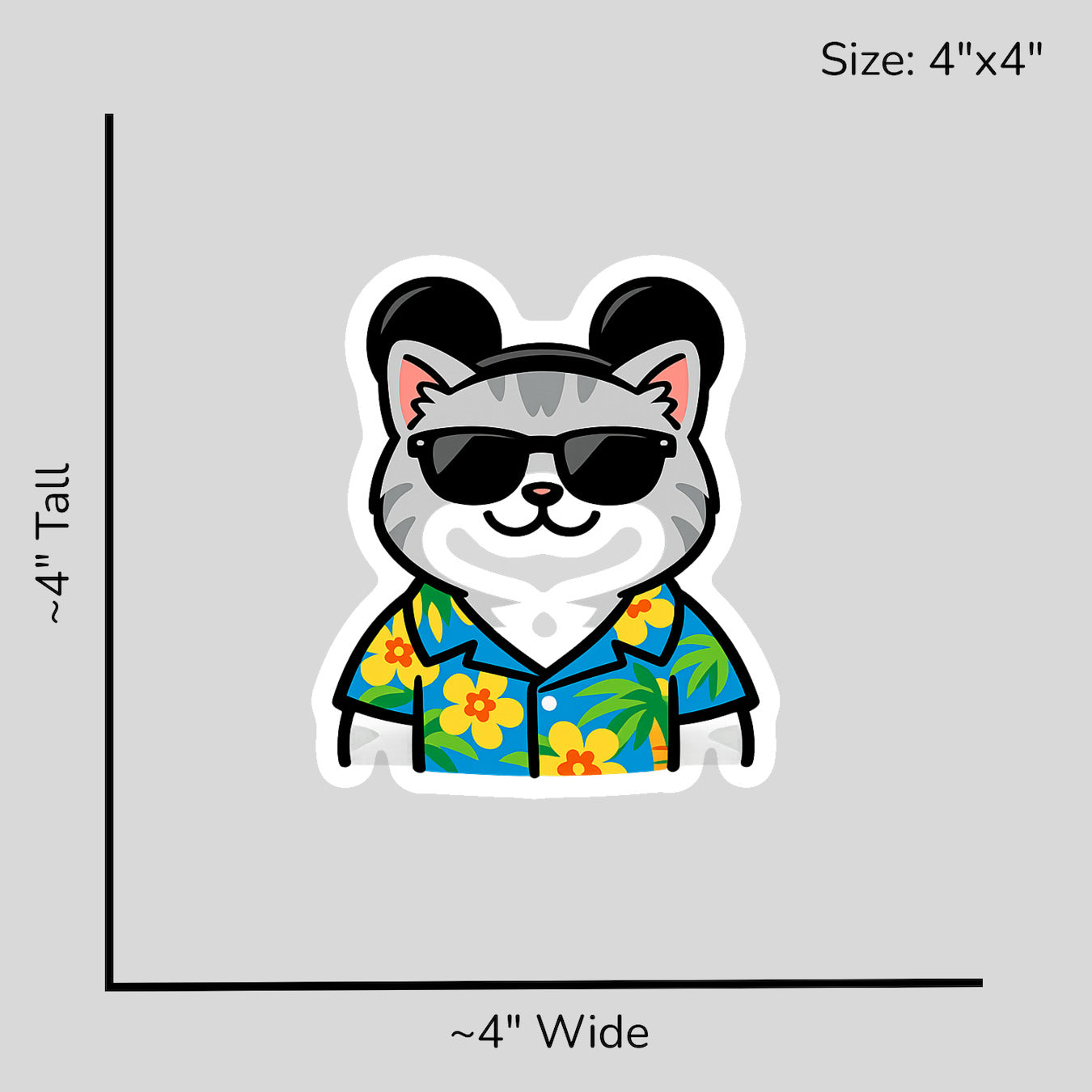 Magic Silver British Shorthair - Size Reference Mockup