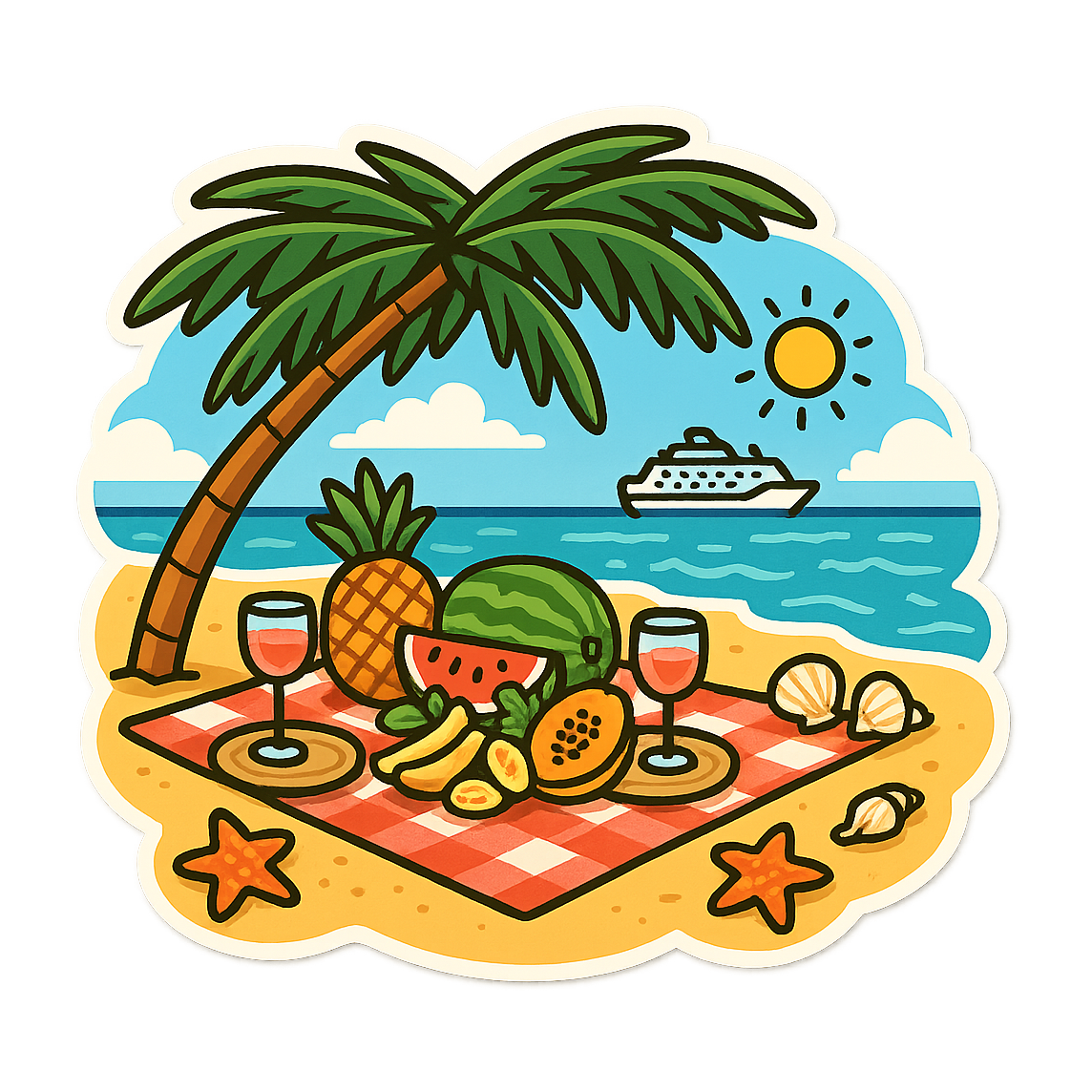 Tropical Honeymoon - Bordered Artwork