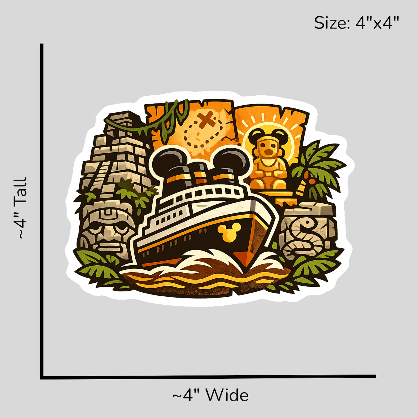 Archaeological Adventure Cruise - Size Reference Mockup