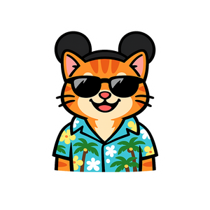 Magic Orange Tabby - Bordered Artwork