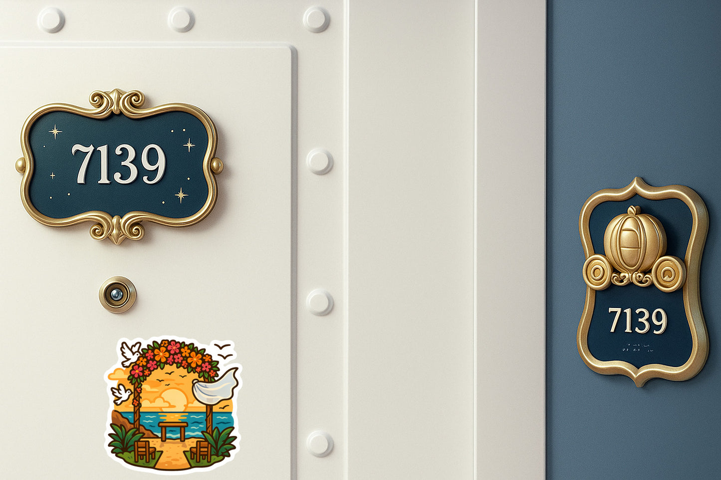 Island Wedding Dreams - Door Style 2 Mockup