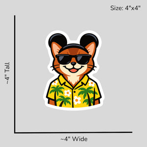 Magic Abyssinian Cat - Size Reference Mockup
