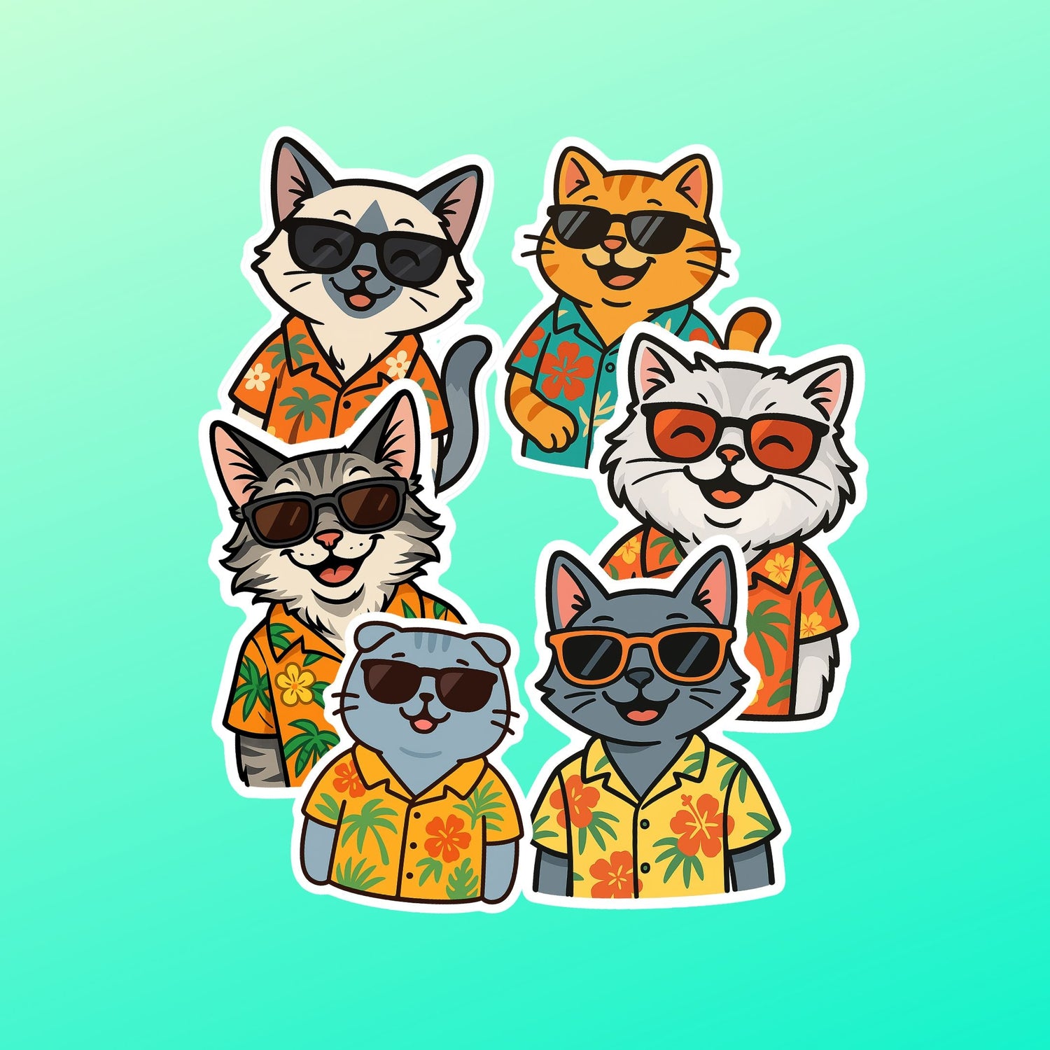 Cat Cruise Door Magnets