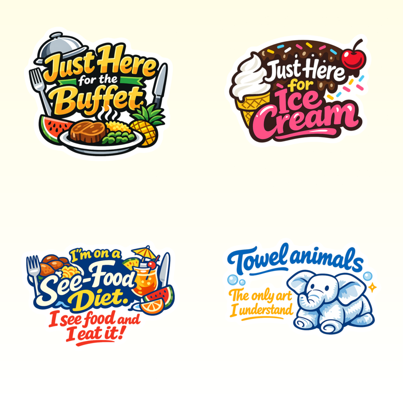 Funny Cruise Door Magnets