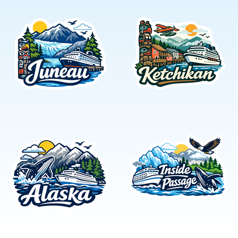Alaska Cruise Door Magnets