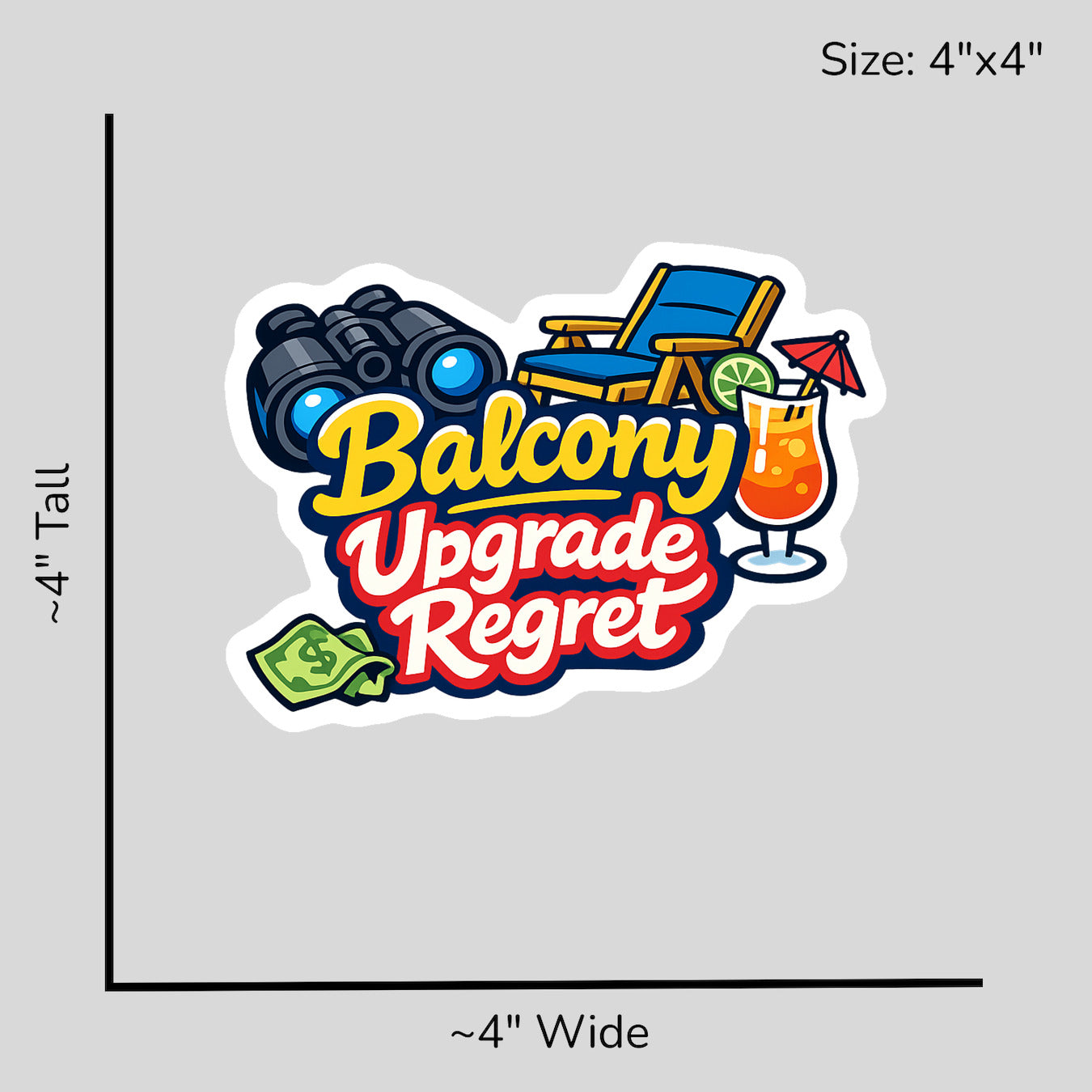 Balcony Upgrade Regret - Size Reference Mockup