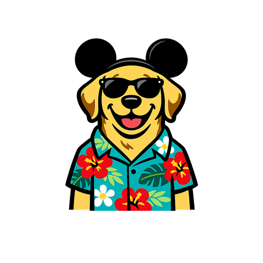 Magic Yellow Lab - Bordered Artwork