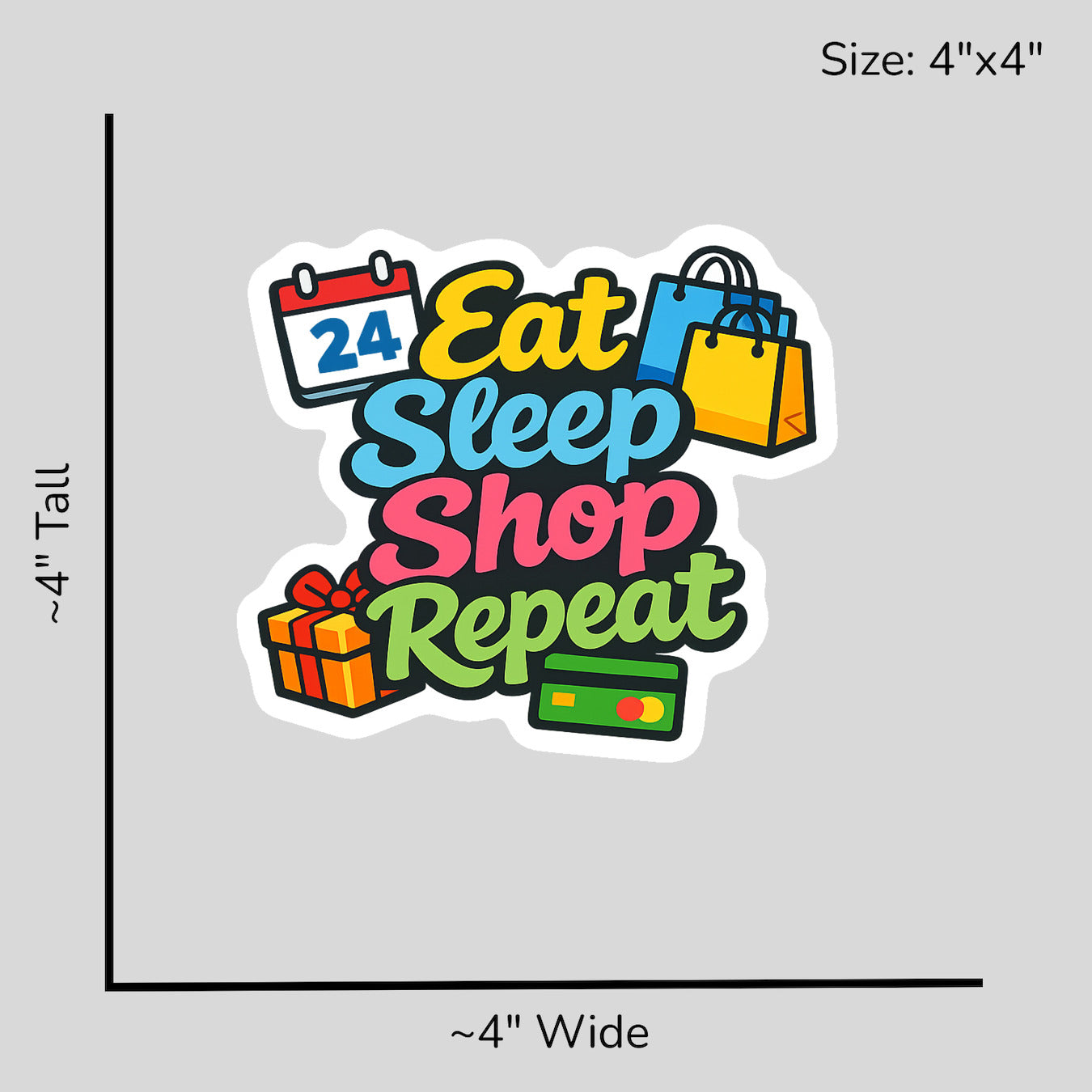 Ship Shop Cycle - Size Reference Mockup