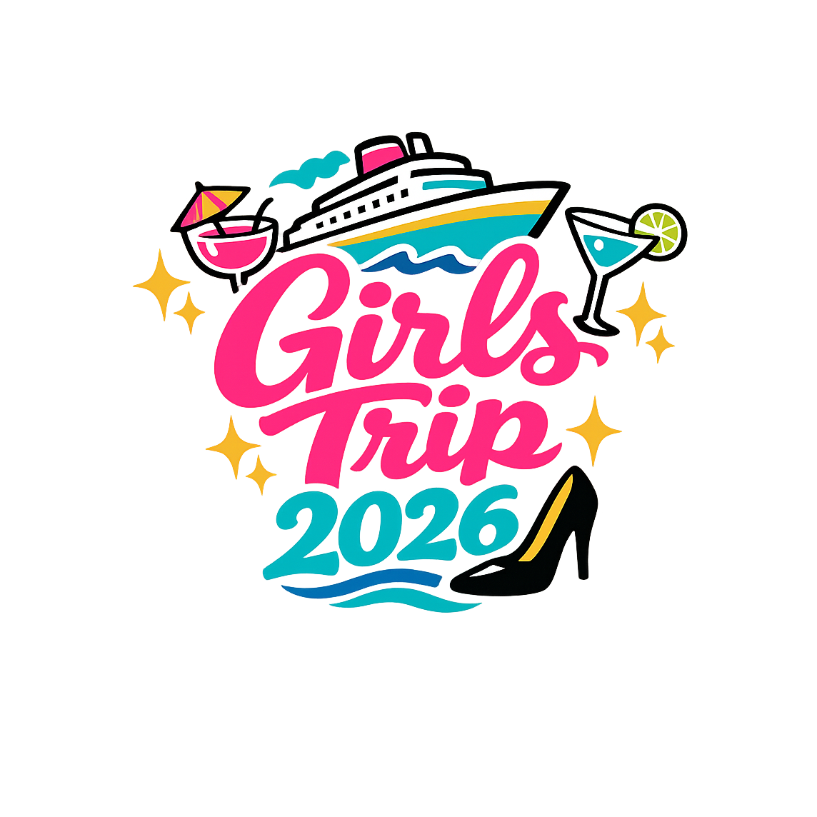 Girls Trip 2026 - Bordered Artwork