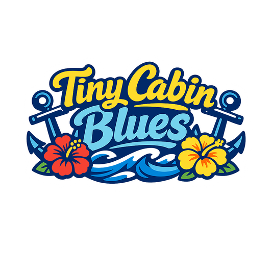 Tiny Cabin Blues - Bordered Artwork