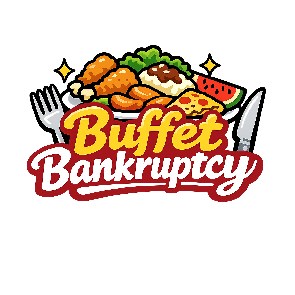 Buffet Bankruptcy - Bordered Artwork