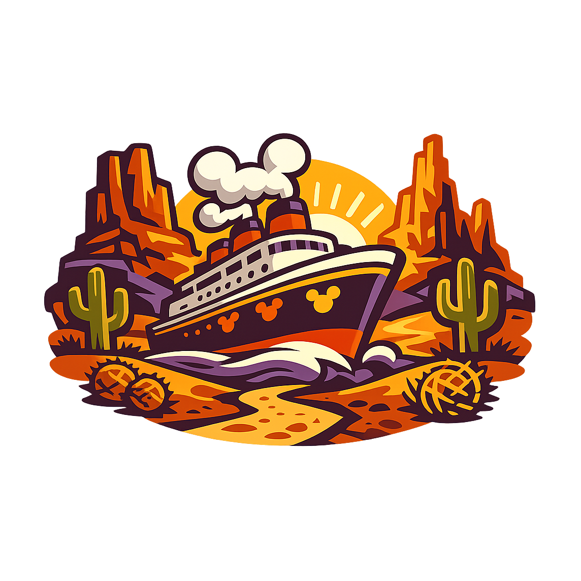 Big Thunder Cruise - Bordered Artwork