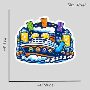 Monsters on a Cruise - Size Reference Mockup