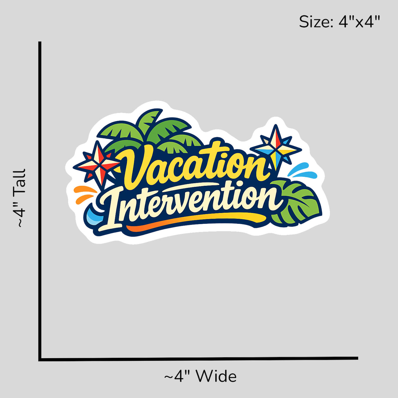 Vacation Intervention - Size Reference Mockup