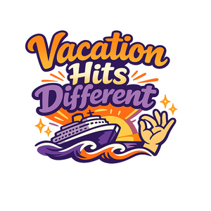 Vacation Hits Different - Bordered Artwork