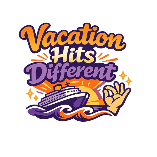 Vacation Hits Different - Bordered Artwork