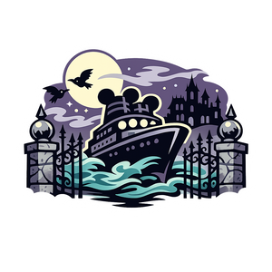 Ghost Ship Crossing - Bordered Artwork