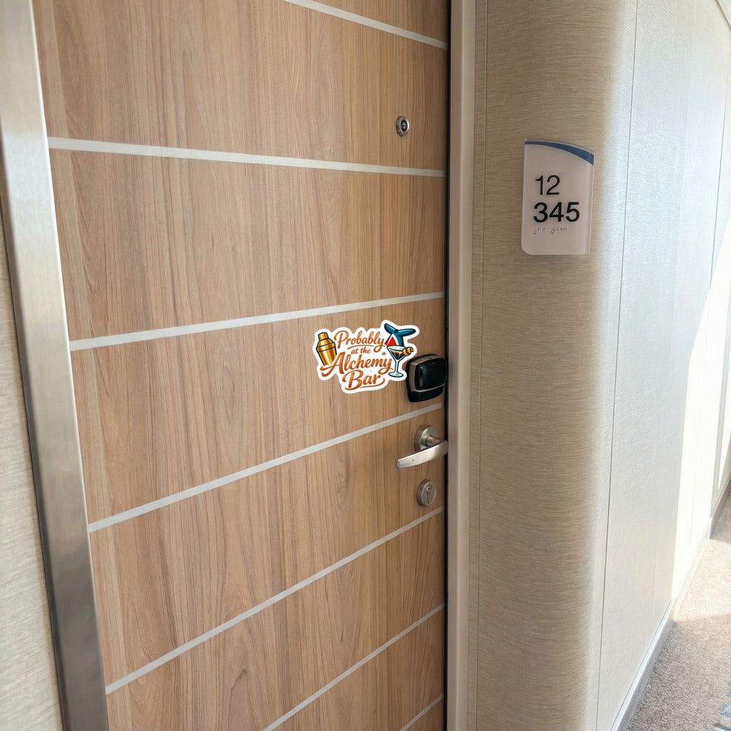 Probably at the Alchemy Bar - Door Style 2 Mockup