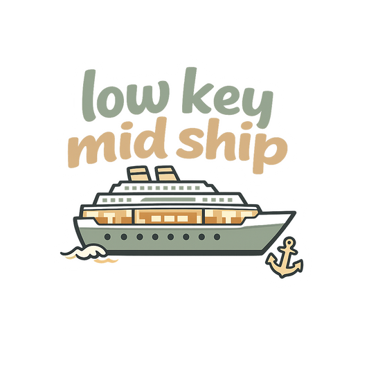 Low Key Mid Ship - Bordered Artwork