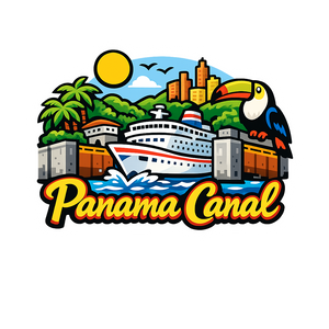 Panama Canal Wonder - Bordered Artwork