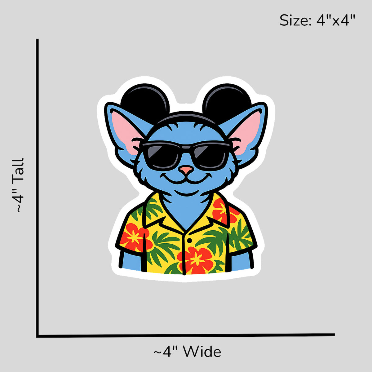 Magic Devon Rex - Size Reference Mockup