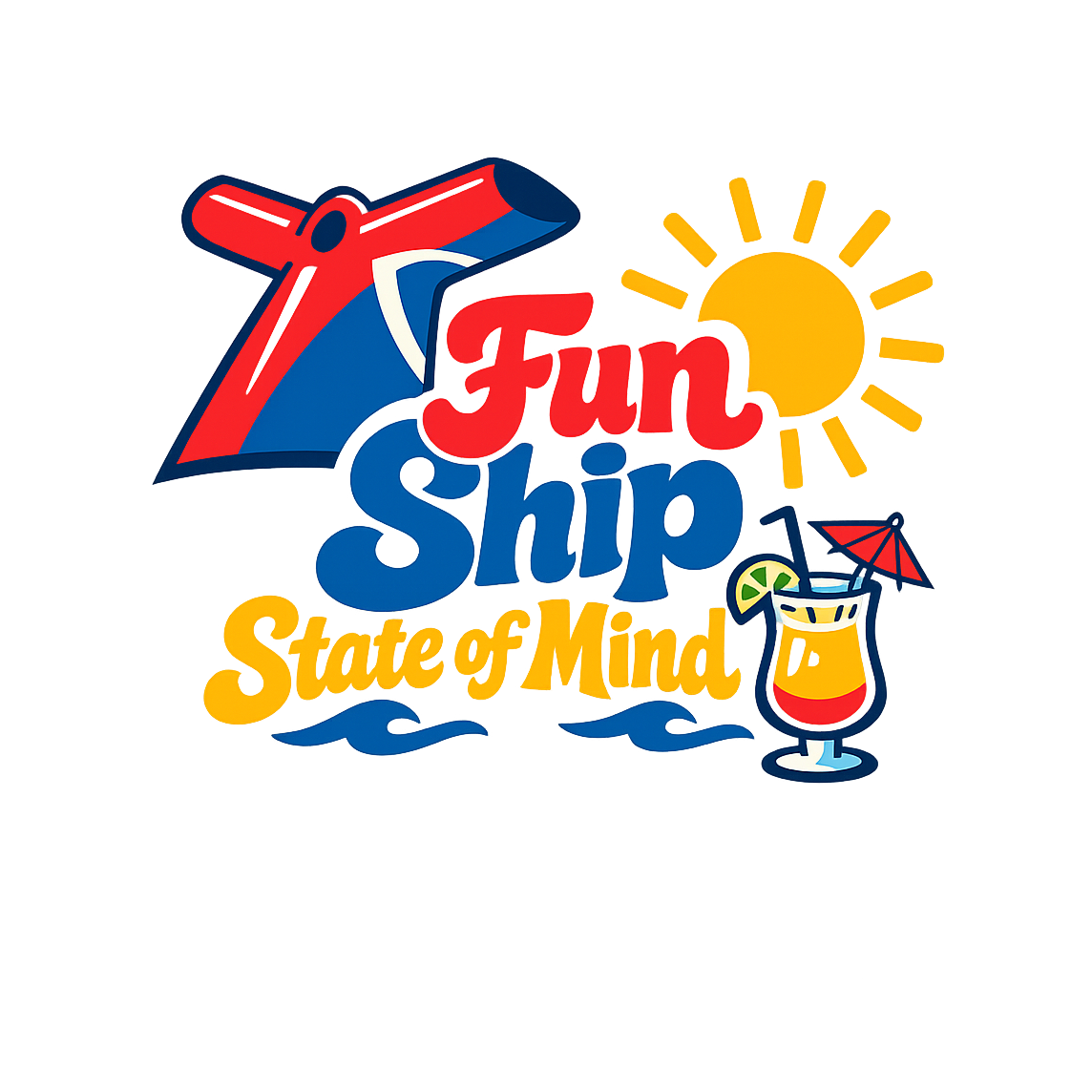 Fun Ship State of Mind - Bordered Artwork