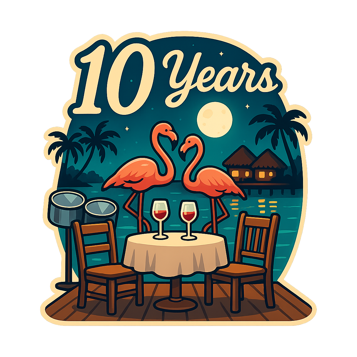 10 Year Celebration - Bordered Artwork