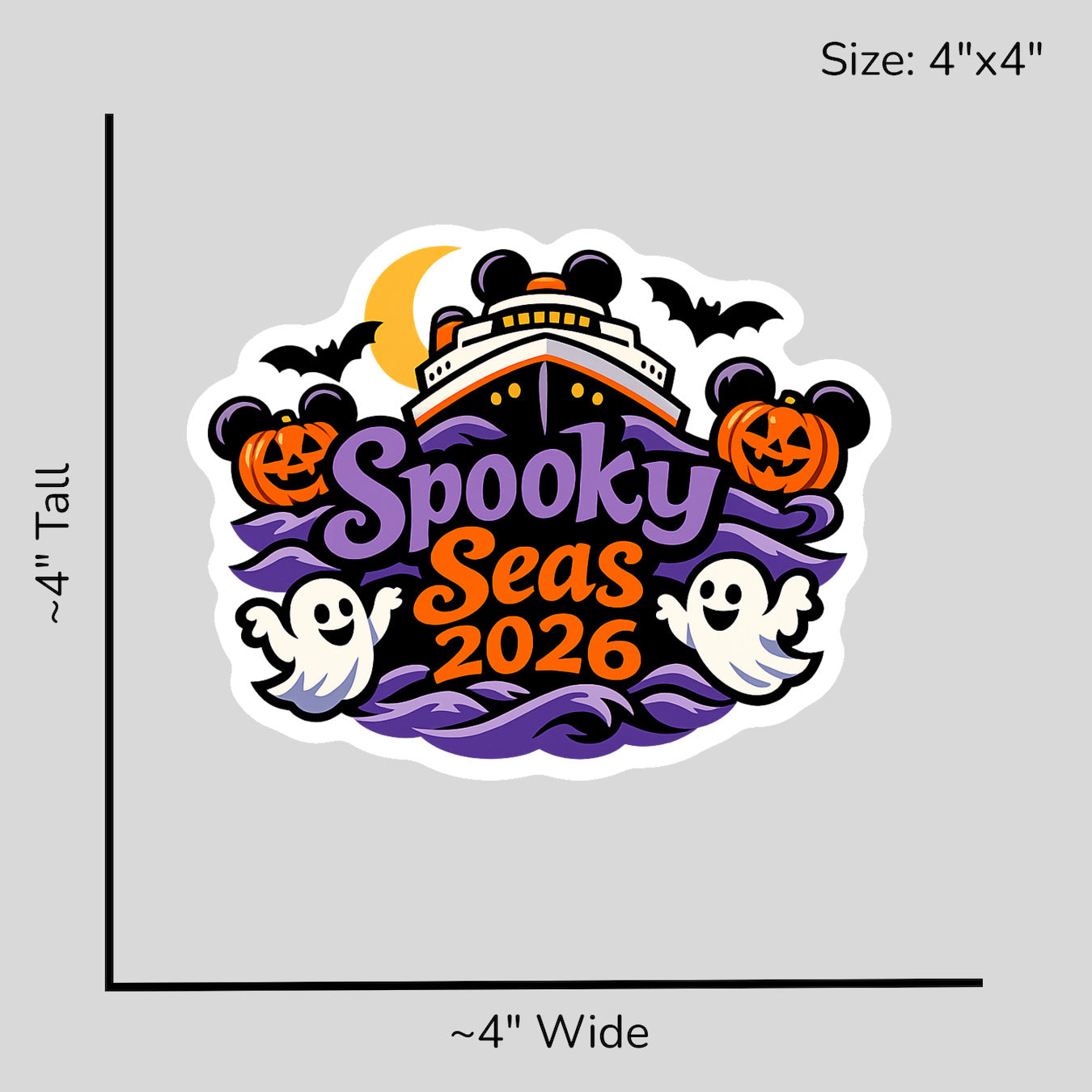 Spooky Seas 2026 - Size Reference Mockup